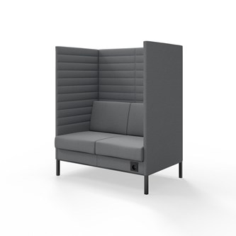 Platinum Highback Charge 2-sits H150