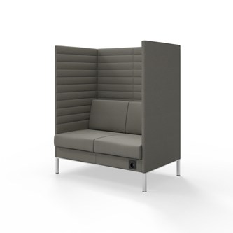 Platinum Highback Charge 2-sits H150