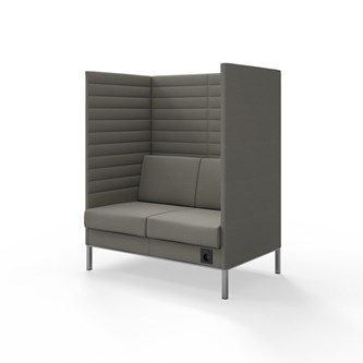 Platinum Highback Charge 2-sits H150