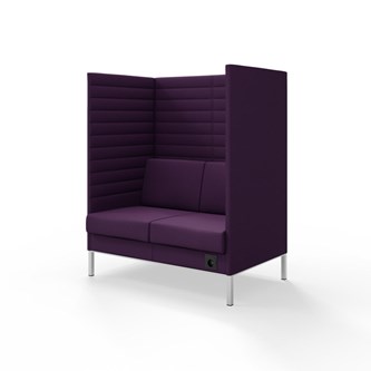 Platinum Highback Charge 2-sits H150