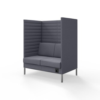 Platinum Highback Charge 2-sits H150