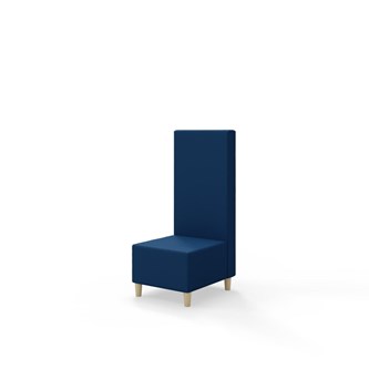 Sittmodul Snake 50 med träben, mellanhög rygg SH37,5