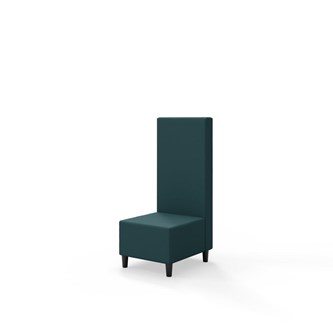 Sittmodul Snake 50 med träben, mellanhög rygg SH37,5