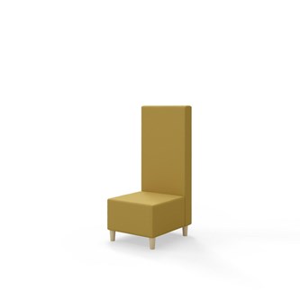 Sittmodul Snake 50 med träben, mellanhög rygg SH37,5