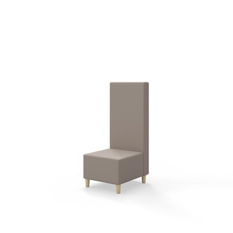 Sittmodul Snake 50 med träben, mellanhög rygg SH37,5