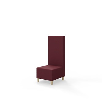 Sittmodul Snake 50 med träben, mellanhög rygg SH37,5