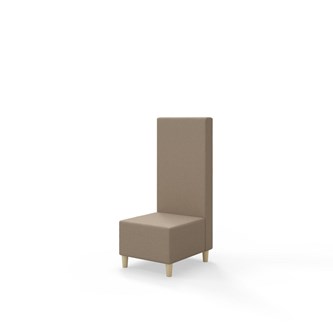 Sittmodul Snake 50 med träben, mellanhög rygg SH37,5