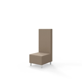 Sittmodul Snake 50 med träben, mellanhög rygg SH37,5