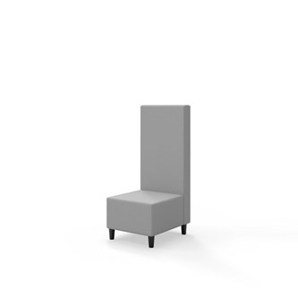 Sittmodul Snake 50 med träben, mellanhög rygg SH37,5