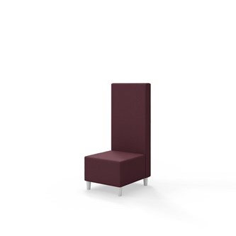 Sittmodul Snake 50 med träben, mellanhög rygg SH37,5