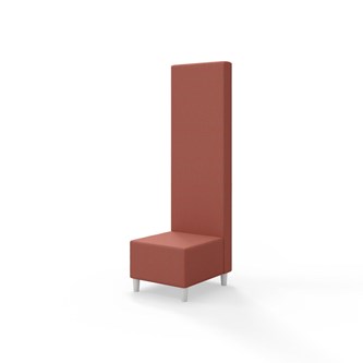 Sittmodul Snake 50 med träben, hög rygg SH37,5