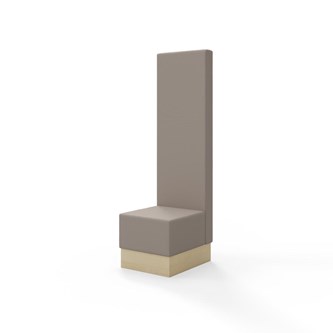 Sittmodul Snake 50 med sockel, hög rygg SH43