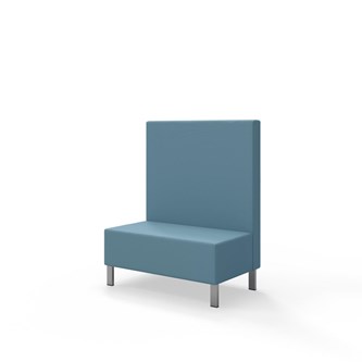 Sittmodul Snake 100 med metallben, mellanhög rygg SH43