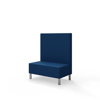 Sittmodul Snake 100 med metallben, mellanhög rygg SH43