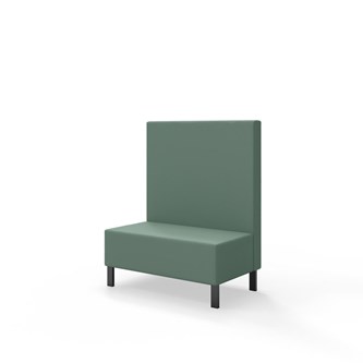 Sittmodul Snake 100 med metallben, mellanhög rygg SH43