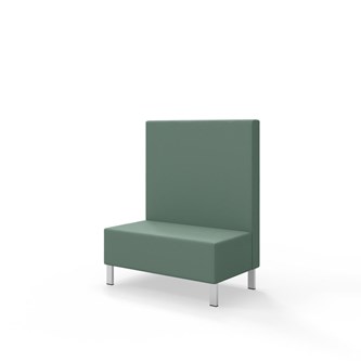 Sittmodul Snake 100 med metallben, mellanhög rygg SH43