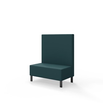 Sittmodul Snake 100 med metallben, mellanhög rygg SH43