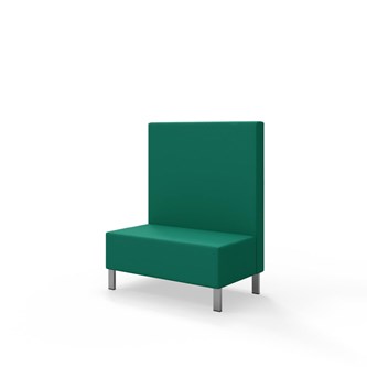 Sittmodul Snake 100 med metallben, mellanhög rygg SH43