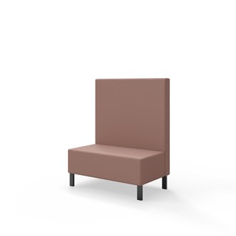 Sittmodul Snake 100 med metallben, mellanhög rygg SH43