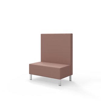 Sittmodul Snake 100 med metallben, mellanhög rygg SH43