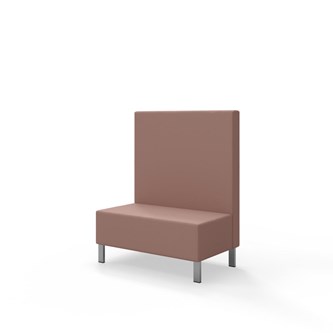 Sittmodul Snake 100 med metallben, mellanhög rygg SH43