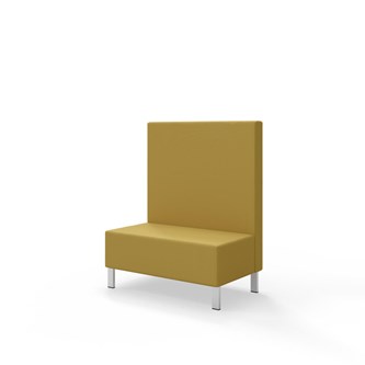 Sittmodul Snake 100 med metallben, mellanhög rygg SH43