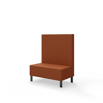 Sittmodul Snake 100 med metallben, mellanhög rygg SH43