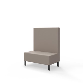 Sittmodul Snake 100 med metallben, mellanhög rygg SH43