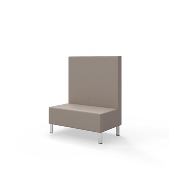 Sittmodul Snake 100 med metallben, mellanhög rygg SH43