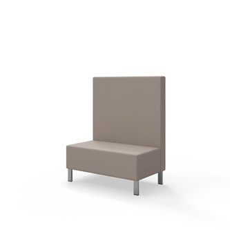 Sittmodul Snake 100 med metallben, mellanhög rygg SH43