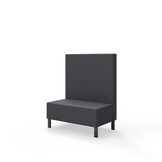 Sittmodul Snake 100 med metallben, mellanhög rygg SH43