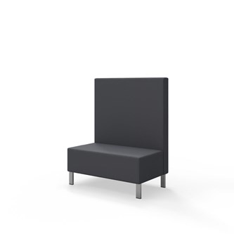 Sittmodul Snake 100 med metallben, mellanhög rygg SH43