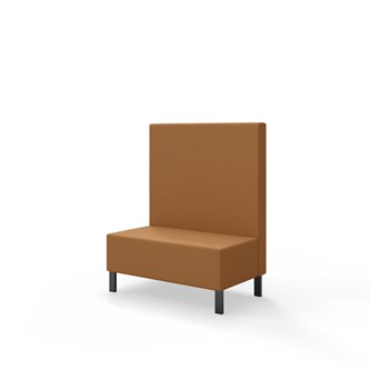 Sittmodul Snake 100 med metallben, mellanhög rygg SH43