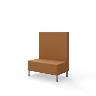 Sittmodul Snake 100 med metallben, mellanhög rygg SH43