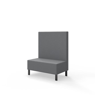 Sittmodul Snake 100 med metallben, mellanhög rygg SH43