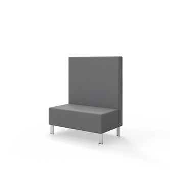 Sittmodul Snake 100 med metallben, mellanhög rygg SH43