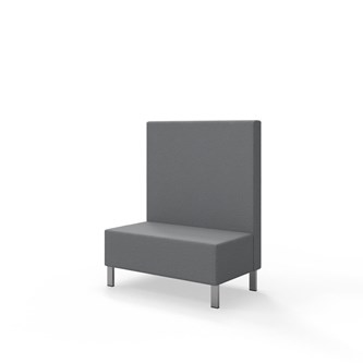 Sittmodul Snake 100 med metallben, mellanhög rygg SH43