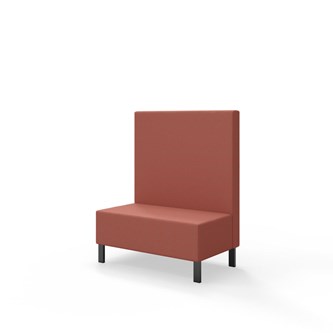 Sittmodul Snake 100 med metallben, mellanhög rygg SH43