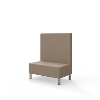 Sittmodul Snake 100 med metallben, mellanhög rygg SH43