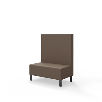 Sittmodul Snake 100 med metallben, mellanhög rygg SH43