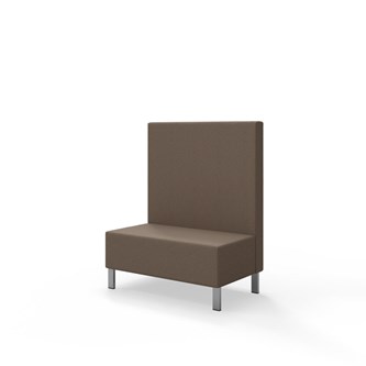 Sittmodul Snake 100 med metallben, mellanhög rygg SH43