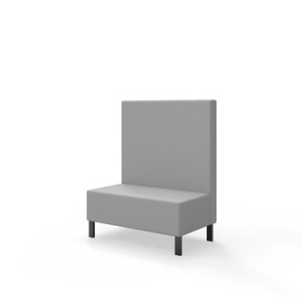 Sittmodul Snake 100 med metallben, mellanhög rygg SH43