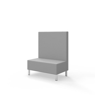 Sittmodul Snake 100 med metallben, mellanhög rygg SH43