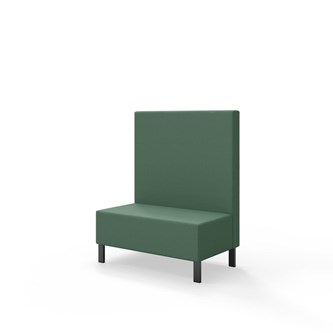 Sittmodul Snake 100 med metallben, mellanhög rygg SH43