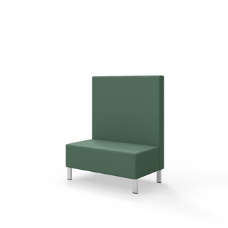 Sittmodul Snake 100 med metallben, mellanhög rygg SH43