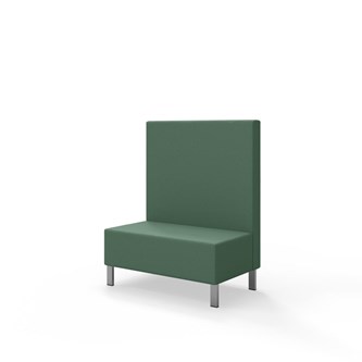 Sittmodul Snake 100 med metallben, mellanhög rygg SH43