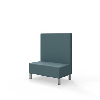 Sittmodul Snake 100 med metallben, mellanhög rygg SH43