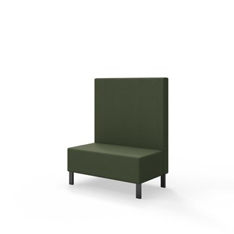 Sittmodul Snake 100 med metallben, mellanhög rygg SH43