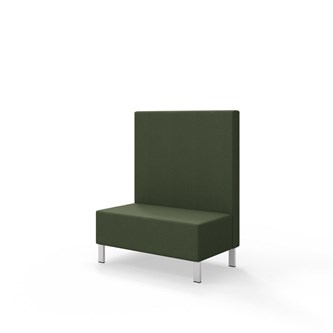 Sittmodul Snake 100 med metallben, mellanhög rygg SH43