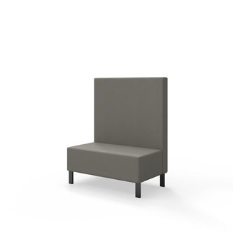 Sittmodul Snake 100 med metallben, mellanhög rygg SH43